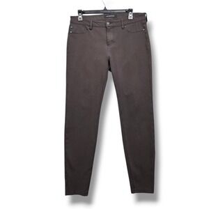 Liverpool Madonna Leggings Womens 10 Brown Ponte Skinny Pants‎ Mid Rise